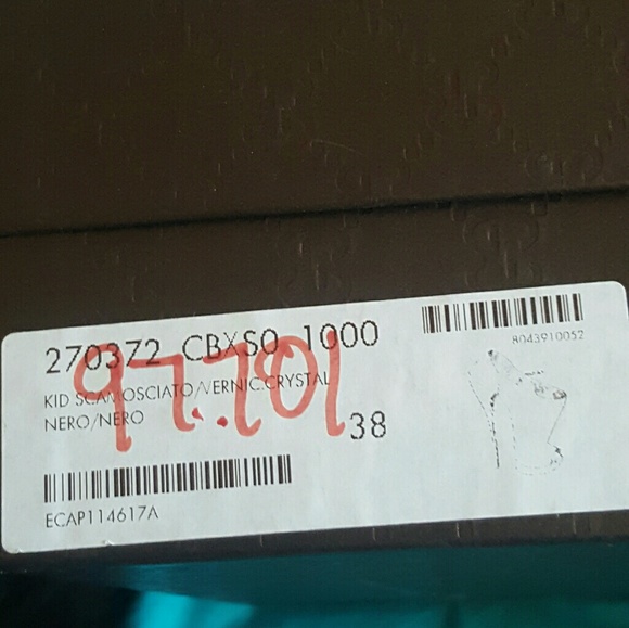 GUCCI Gorgeous Peep Toe Suede Patent Heels EUC 8 - Picture 6 of 8